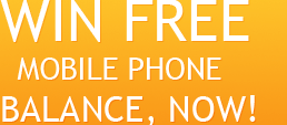 win free mobile phone balance now, take a quiz and you can win the prize